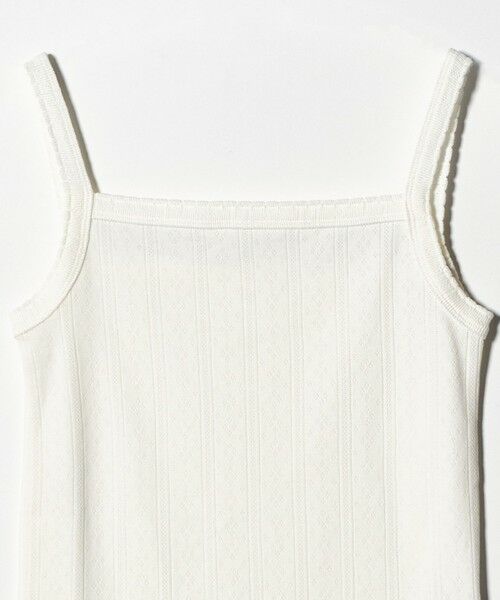 BEAUTY&YOUTH UNITED ARROWS / ビューティー&ユース ユナイテッドアローズ タンクトップ | コットン パターンメッシュ キャミソール | 詳細5