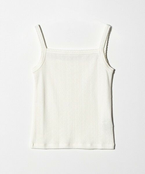BEAUTY&YOUTH UNITED ARROWS / ビューティー&ユース ユナイテッドアローズ タンクトップ | コットン パターンメッシュ キャミソール（WHITE）