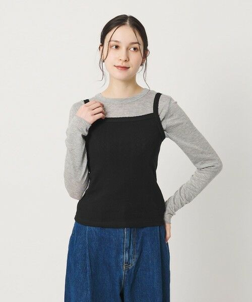 BEAUTY&YOUTH UNITED ARROWS / ビューティー&ユース ユナイテッドアローズ タンクトップ | コットン パターンメッシュ キャミソール | 詳細5