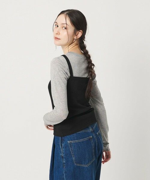 BEAUTY&YOUTH UNITED ARROWS / ビューティー&ユース ユナイテッドアローズ タンクトップ | コットン パターンメッシュ キャミソール | 詳細6