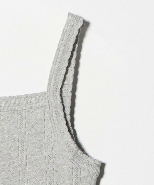 BEAUTY&YOUTH UNITED ARROWS / ビューティー&ユース ユナイテッドアローズ タンクトップ | コットン パターンメッシュ キャミソール | 詳細20