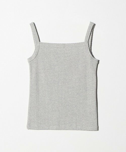 BEAUTY&YOUTH UNITED ARROWS / ビューティー&ユース ユナイテッドアローズ タンクトップ | コットン パターンメッシュ キャミソール（MD.GRAY）