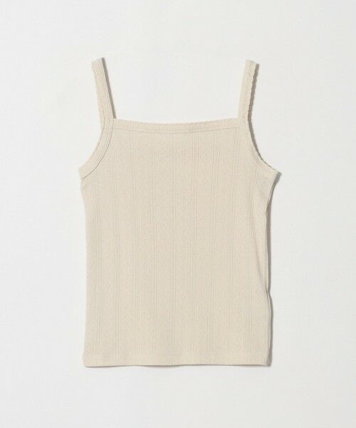 BEAUTY&YOUTH UNITED ARROWS / ビューティー&ユース ユナイテッドアローズ タンクトップ | コットン パターンメッシュ キャミソール(NATURAL)