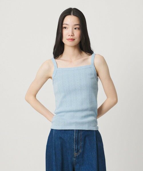 BEAUTY&YOUTH UNITED ARROWS / ビューティー&ユース ユナイテッドアローズ タンクトップ | コットン パターンメッシュ キャミソール | 詳細29