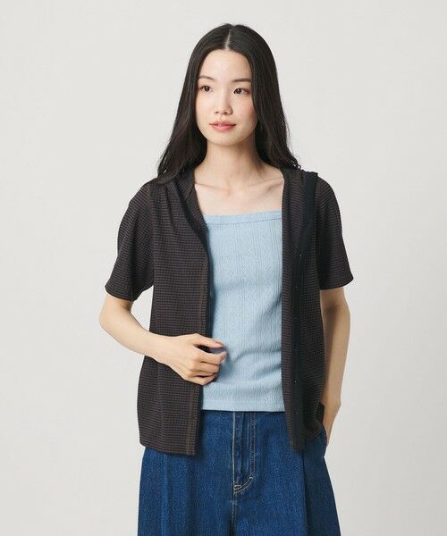 BEAUTY&YOUTH UNITED ARROWS / ビューティー&ユース ユナイテッドアローズ タンクトップ | コットン パターンメッシュ キャミソール | 詳細30