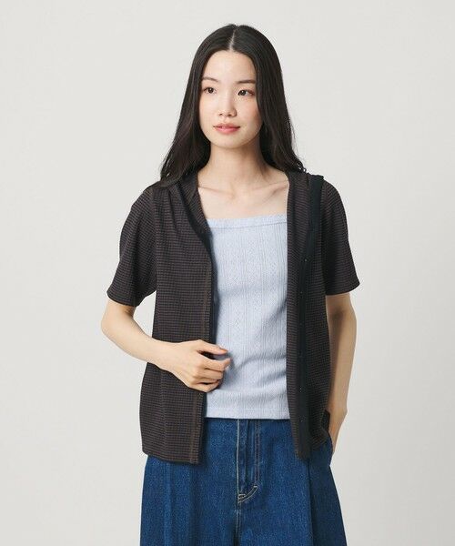 BEAUTY&YOUTH UNITED ARROWS / ビューティー&ユース ユナイテッドアローズ タンクトップ | コットン パターンメッシュ キャミソール | 詳細26