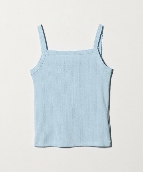 BEAUTY&YOUTH UNITED ARROWS / ビューティー&ユース ユナイテッドアローズ タンクトップ | コットン パターンメッシュ キャミソール（LT.BLUE）
