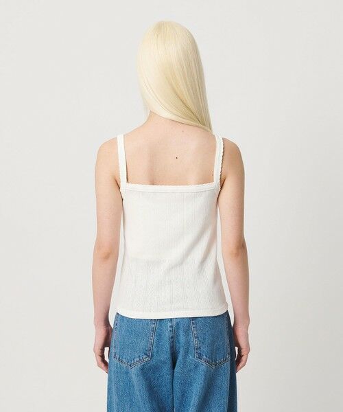 BEAUTY&YOUTH UNITED ARROWS / ビューティー&ユース ユナイテッドアローズ タンクトップ | コットン パターンメッシュ キャミソール | 詳細30