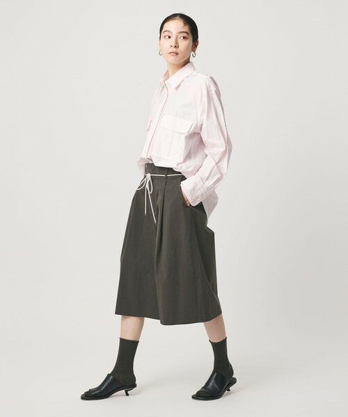 BEAUTY&YOUTH UNITED ARROWS / ビューティー&ユース ユナイテッドアローズ ショート・ハーフ・半端丈パンツ | コットン タック ストリング ハーフパンツ | 詳細3