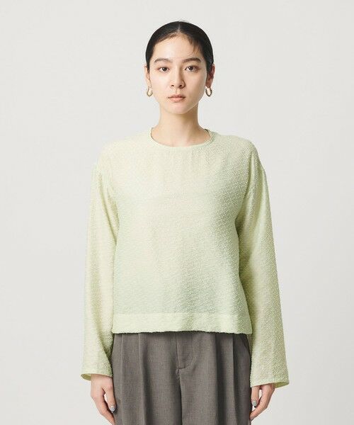 BEAUTY&YOUTH UNITED ARROWS / ビューティー&ユース ユナイテッドアローズ シャツ・ブラウス | ピンドット シアージャガード ブラウス ウォッシャブル | 詳細18