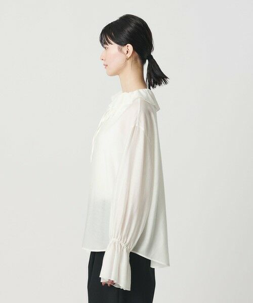 BEAUTY&YOUTH UNITED ARROWS / ビューティー&ユース ユナイテッドアローズ シャツ・ブラウス | ラッフル スキッパーブラウス | 詳細7