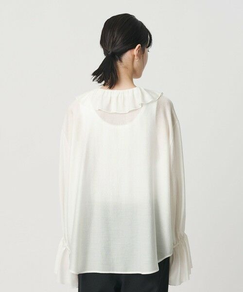 BEAUTY&YOUTH UNITED ARROWS / ビューティー&ユース ユナイテッドアローズ シャツ・ブラウス | ラッフル スキッパーブラウス | 詳細8