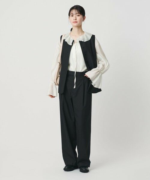 BEAUTY&YOUTH UNITED ARROWS / ビューティー&ユース ユナイテッドアローズ シャツ・ブラウス | ラッフル スキッパーブラウス | 詳細2