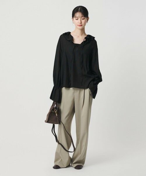 BEAUTY&YOUTH UNITED ARROWS / ビューティー&ユース ユナイテッドアローズ シャツ・ブラウス | ラッフル スキッパーブラウス | 詳細15