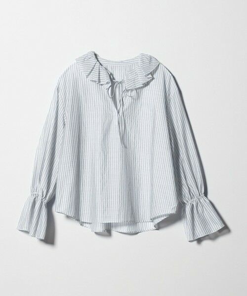 BEAUTY&YOUTH UNITED ARROWS / ビューティー&ユース ユナイテッドアローズ シャツ・ブラウス | ストライプ ラッフル スキッパーブラウス ウォッシャブル | 詳細15