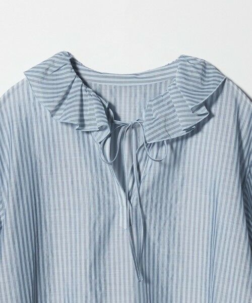 BEAUTY&YOUTH UNITED ARROWS / ビューティー&ユース ユナイテッドアローズ シャツ・ブラウス | ストライプ ラッフル スキッパーブラウス ウォッシャブル | 詳細5