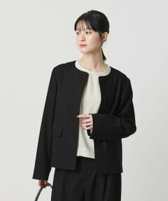 BEAUTY&YOUTH UNITED ARROWS / ビューティー&ユース ユナイテッドアローズ ノーカラージャケット | ツイードライク ノーカラージャケット