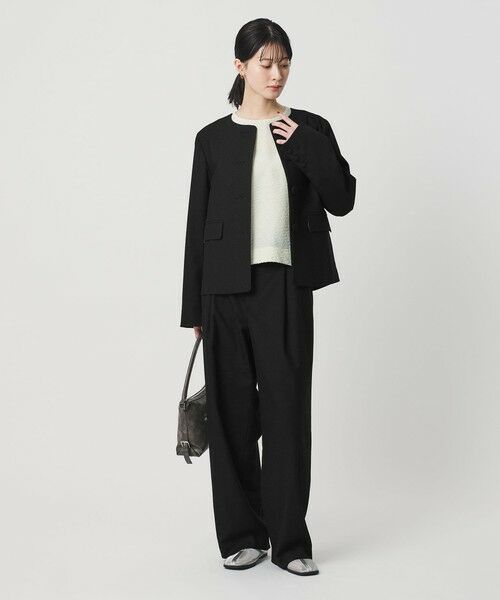 BEAUTY&YOUTH UNITED ARROWS / ビューティー&ユース ユナイテッドアローズ ノーカラージャケット | ツイードライク ノーカラージャケット | 詳細5