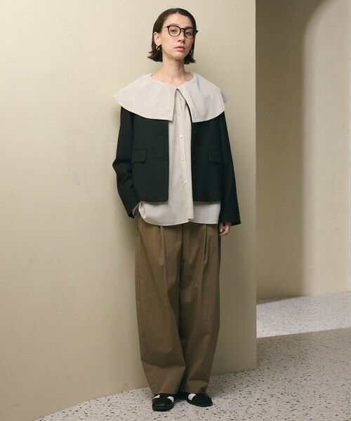 BEAUTY&YOUTH UNITED ARROWS / ビューティー&ユース ユナイテッドアローズ ノーカラージャケット | ツイードライク ノーカラージャケット | 詳細8