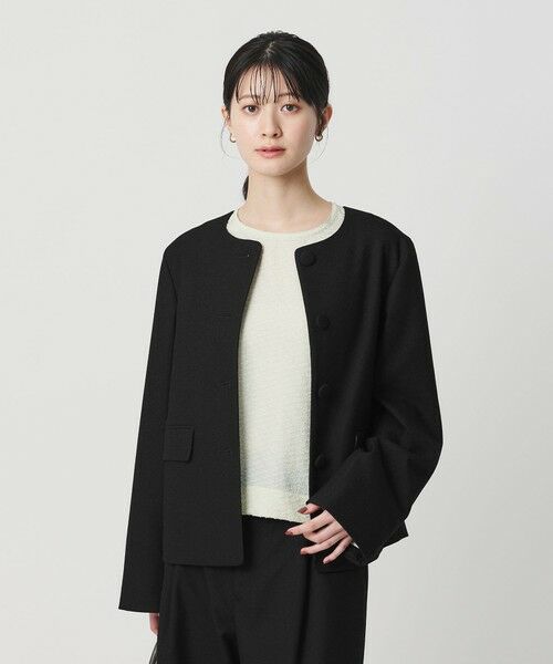 BEAUTY&YOUTH UNITED ARROWS / ビューティー&ユース ユナイテッドアローズ ノーカラージャケット | ツイードライク ノーカラージャケット | 詳細1