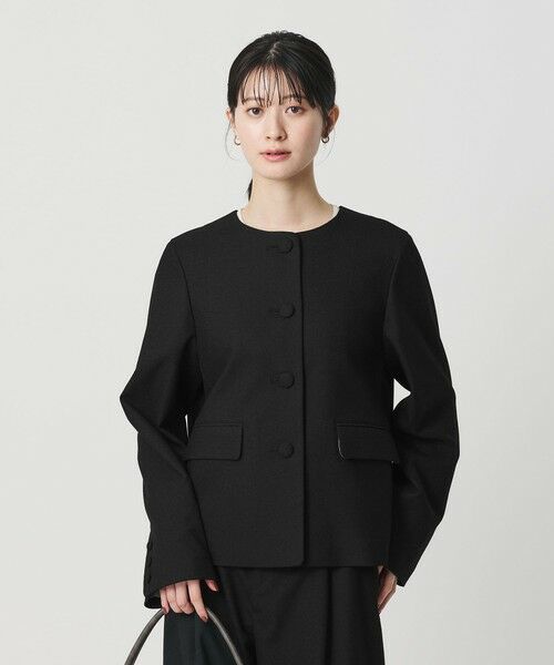 BEAUTY&YOUTH UNITED ARROWS / ビューティー&ユース ユナイテッドアローズ ノーカラージャケット | ツイードライク ノーカラージャケット | 詳細2