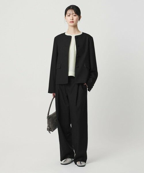 BEAUTY&YOUTH UNITED ARROWS / ビューティー&ユース ユナイテッドアローズ ノーカラージャケット | ツイードライク ノーカラージャケット | 詳細4