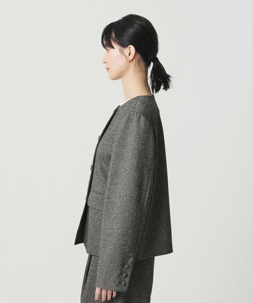 BEAUTY&YOUTH UNITED ARROWS / ビューティー&ユース ユナイテッドアローズ ノーカラージャケット | ツイードライク ノーカラージャケット | 詳細21