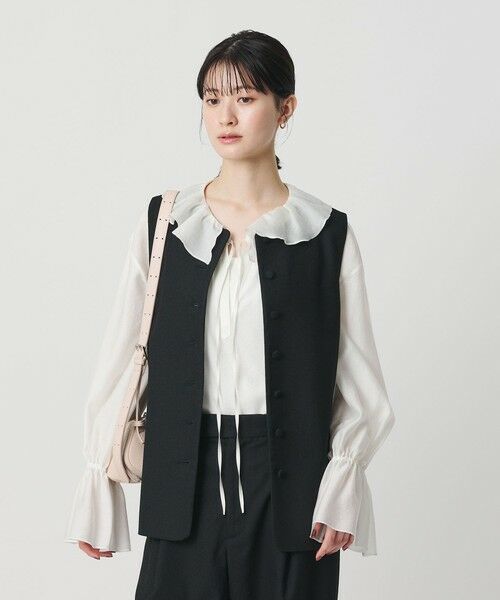 BEAUTY&YOUTH UNITED ARROWS / ビューティー&ユース ユナイテッドアローズ ベスト | ツイードライク バックペプラム ベスト | 詳細2