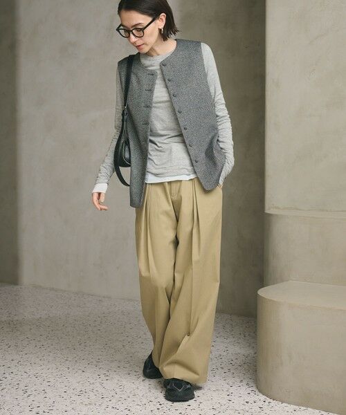 BEAUTY&YOUTH UNITED ARROWS / ビューティー&ユース ユナイテッドアローズ ベスト | ツイードライク バックペプラム ベスト | 詳細12