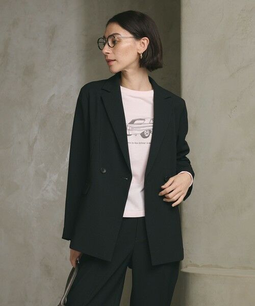 BEAUTY&YOUTH UNITED ARROWS / ビューティー&ユース ユナイテッドアローズ テーラードジャケット | 【WEB限定 Wardrobe DAILY MINIMAL】メランジ ダブルジャケット ウォッシャブル | 詳細2