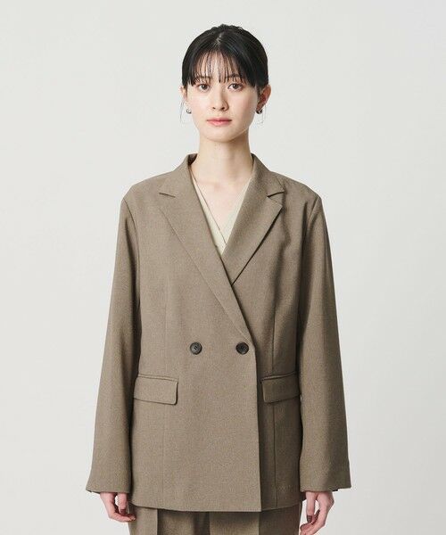 BEAUTY&YOUTH UNITED ARROWS / ビューティー&ユース ユナイテッドアローズ テーラードジャケット | 【WEB限定 Wardrobe DAILY MINIMAL】メランジ ダブルジャケット ウォッシャブル | 詳細19