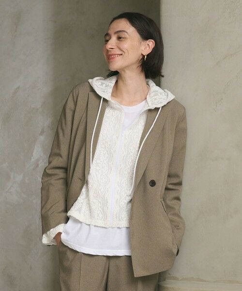 BEAUTY&YOUTH UNITED ARROWS / ビューティー&ユース ユナイテッドアローズ テーラードジャケット | 【WEB限定 Wardrobe DAILY MINIMAL】メランジ ダブルジャケット ウォッシャブル | 詳細16