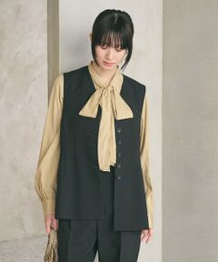 BEAUTY&YOUTH UNITED ARROWS / ビューティー&ユース ユナイテッドアローズ ベスト | 【WEB限定 Wardrobe DAILY MINIMAL】メランジ ペプラムベスト ウォッシャブル