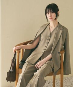 BEAUTY&YOUTH UNITED ARROWS / ビューティー&ユース ユナイテッドアローズ ベスト | 【WEB限定 Wardrobe DAILY MINIMAL】メランジ ペプラムベスト ウォッシャブル