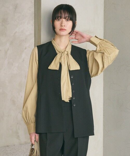 BEAUTY&YOUTH UNITED ARROWS / ビューティー&ユース ユナイテッドアローズ ベスト | 【WEB限定 Wardrobe DAILY MINIMAL】メランジ ペプラムベスト ウォッシャブル | 詳細2