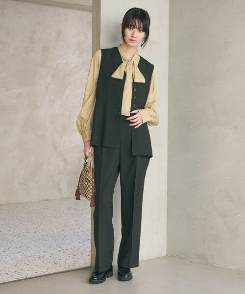 BEAUTY&YOUTH UNITED ARROWS / ビューティー&ユース ユナイテッドアローズ ベスト | 【WEB限定 Wardrobe DAILY MINIMAL】メランジ ペプラムベスト ウォッシャブル | 詳細4