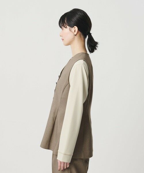 BEAUTY&YOUTH UNITED ARROWS / ビューティー&ユース ユナイテッドアローズ ベスト | 【WEB限定 Wardrobe DAILY MINIMAL】メランジ ペプラムベスト ウォッシャブル | 詳細16