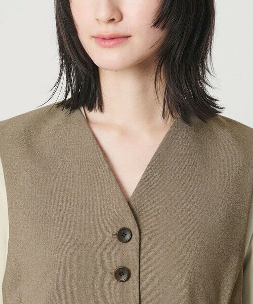 BEAUTY&YOUTH UNITED ARROWS / ビューティー&ユース ユナイテッドアローズ ベスト | 【WEB限定 Wardrobe DAILY MINIMAL】メランジ ペプラムベスト ウォッシャブル | 詳細18