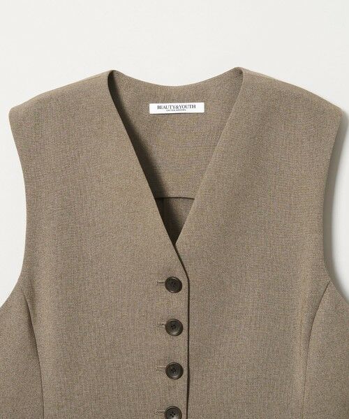 BEAUTY&YOUTH UNITED ARROWS / ビューティー&ユース ユナイテッドアローズ ベスト | 【WEB限定 Wardrobe DAILY MINIMAL】メランジ ペプラムベスト ウォッシャブル | 詳細25