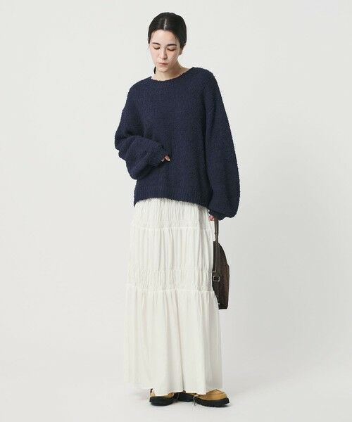 BEAUTY&YOUTH UNITED ARROWS / ビューティー&ユース ユナイテッドアローズ ロング・マキシ丈スカート | レーヨンブレンド シャーリング ロングスカート | 詳細3