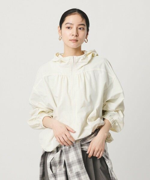 BEAUTY&YOUTH UNITED ARROWS / ビューティー&ユース ユナイテッドアローズ ブルゾン | ナイロン ギャザーフードブルゾン ウォッシャブル | 詳細1