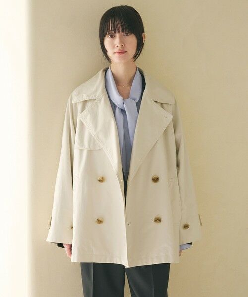 BEAUTY&YOUTH UNITED ARROWS / ビューティー&ユース ユナイテッドアローズ トレンチコート | コットンブレンド ミドルトレンチコート | 詳細1