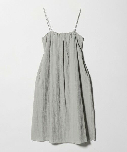 BEAUTY&YOUTH UNITED ARROWS / ビューティー&ユース ユナイテッドアローズ ロング・マキシ丈ワンピース | ギャザー ロングキャミソール ワンピース ウォッシャブル（LT.GRAY）