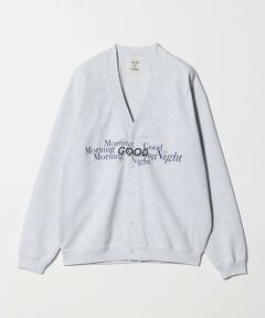 BEAUTY&YOUTH UNITED ARROWS / ビューティー&ユース ユナイテッドアローズ カーディガン・ボレロ | 【別注】＜HEAR MY NAME＞ロゴ スウェットカーディガン グレー