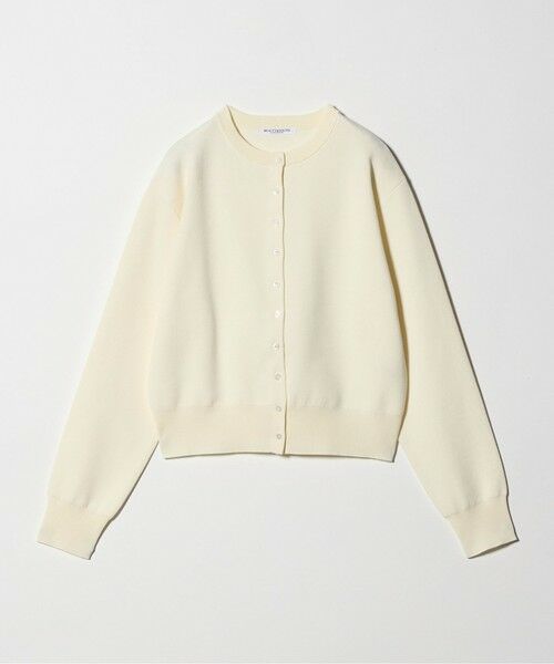 BEAUTY&YOUTH UNITED ARROWS / ビューティー&ユース ユナイテッドアローズ カーディガン・ボレロ | コットンブレンド コンパクトクルーネック カーディガン ウォッシャブル（OFF WHITE）