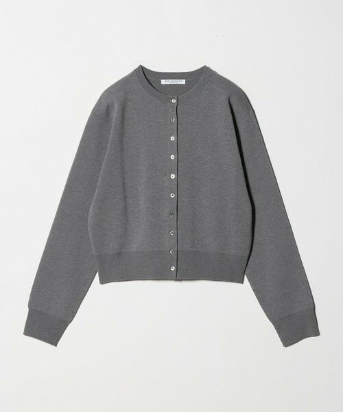 BEAUTY&YOUTH UNITED ARROWS / ビューティー&ユース ユナイテッドアローズ カーディガン・ボレロ | コットンブレンド コンパクトクルーネック カーディガン ウォッシャブル（DK.GRAY）