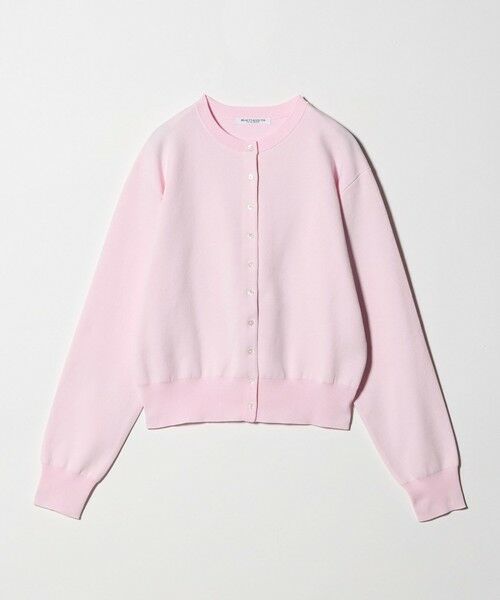 BEAUTY&YOUTH UNITED ARROWS / ビューティー&ユース ユナイテッドアローズ カーディガン・ボレロ | コットンブレンド コンパクトクルーネック カーディガン ウォッシャブル（PINK）
