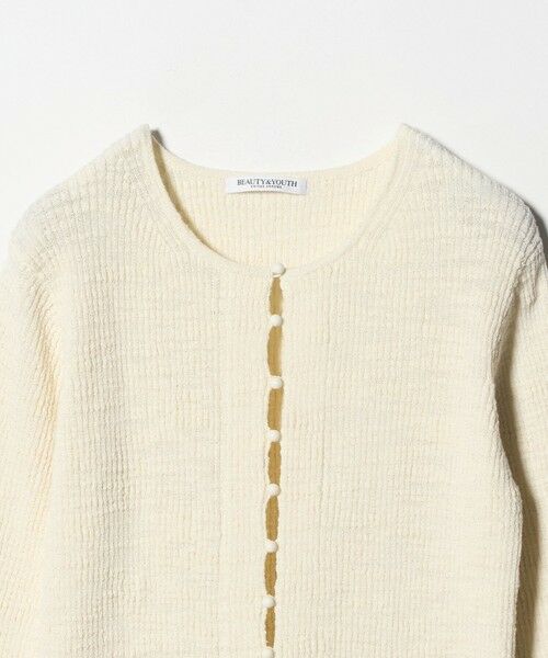 BEAUTY&YOUTH UNITED ARROWS / ビューティー&ユース ユナイテッドアローズ カーディガン・ボレロ | コットンナイロンスラブ フロントボタン カーディガン | 詳細2