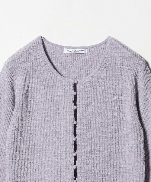 BEAUTY&YOUTH UNITED ARROWS / ビューティー&ユース ユナイテッドアローズ カーディガン・ボレロ | コットンナイロンスラブ フロントボタン カーディガン | 詳細8
