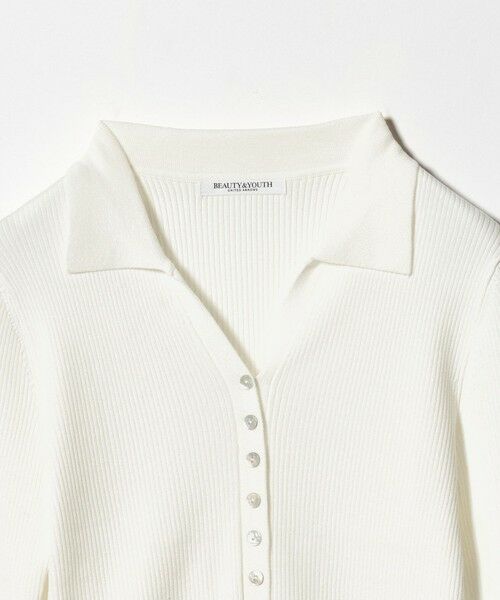 BEAUTY&YOUTH UNITED ARROWS / ビューティー&ユース ユナイテッドアローズ カーディガン・ボレロ | スキッパー リブニットカーディガン ウォッシャブル | 詳細7